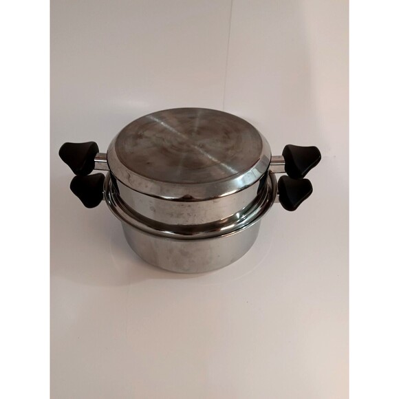 Carico Ultra Tech Steamer Insert With Dual Pots and Lid# T304SS - Picture 6 of 7